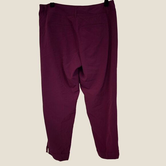 White House Black Market Plum Purple Cropped Dress Pants Womens Size 4 - Picture 4 of 9